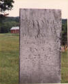 Tombstone Hannah (Curtis) Wife of David Sherman died Oct. 21, 1854 AE 75 yrs (1779-1854) (Wife of David Sherman above Mother of Susannah and David).